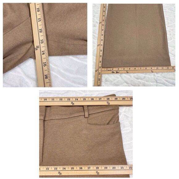 Talbots Modern Knit Wide Leg Pant High Rise Camel Tan Women’s 16 NWT Office - Picture 5 of 7